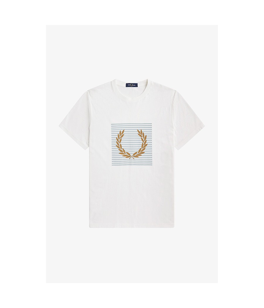 FRED PERRY- T-SHIRT A RIGHE...